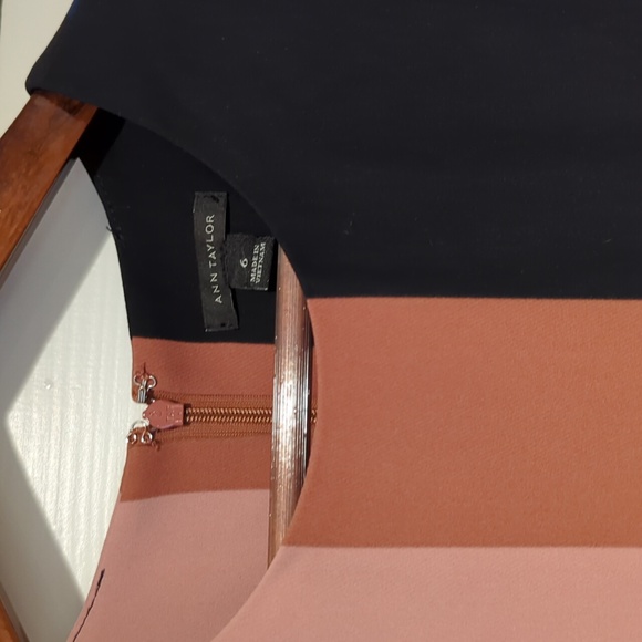 Ann Taylor color block sleeveless shift dress size 6 - Picture 2 of 6